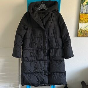 Uniqlo +J Jill Sander Women's Black Hooded down Puffer Coat
